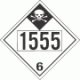 UN 1555 - Inhalation Hazard Class 6.1 Placards