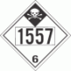 UN 1557 - Inhalation Hazard Class 6.1 Placards