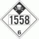 UN 1558 - Inhalation Hazard Class 6.1 Placards