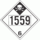 UN 1559 - Inhalation Hazard Class 6.1 Placards