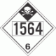 UN 1564 - Inhalation Hazard Class 6.1 Placards