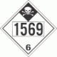 UN 1569 - Inhalation Hazard Class 6.1 Placards