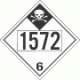 UN 1572 - Inhalation Hazard Class 6.1 Placards