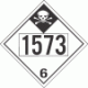 UN 1573 - Inhalation Hazard Class 6.1 Placards