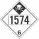 UN 1574 - Inhalation Hazard Class 6.1 Placards