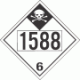 UN 1588 - Inhalation Hazard Class 6.1 Placards