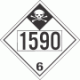 UN 1590 - Inhalation Hazard Class 6.1 Placards