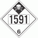 UN 1591 - Inhalation Hazard Class 6.1 Placards