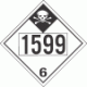 UN 1599 - Inhalation Hazard Class 6.1 Placards