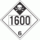 UN 1600 - Inhalation Hazard Class 6.1 Placards