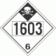 UN 1603 - Inhalation Hazard Class 6.1 Placards