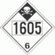 UN 1605 - Inhalation Hazard Class 6.1 Placards