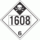 UN 1608 - Inhalation Hazard Class 6.1 Placards