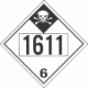 UN 1611 - Inhalation Hazard Class 6.1 Placards