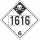 UN 1616 - Inhalation Hazard Class 6.1 Placards