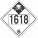 UN 1618 - Inhalation Hazard Class 6.1 Placards