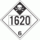 UN 1620 - Inhalation Hazard Class 6.1 Placards