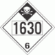 UN 1630 - Inhalation Hazard Class 6.1 Placards