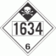 UN 1634 - Inhalation Hazard Class 6.1 Placards