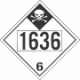 UN 1636 - Inhalation Hazard Class 6.1 Placards