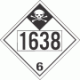 UN 1638 - Inhalation Hazard Class 6.1 Placards