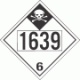 UN 1639 - Inhalation Hazard Class 6.1 Placards