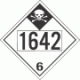 UN 1642 - Inhalation Hazard Class 6.1 Placards