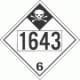 UN 1643 - Inhalation Hazard Class 6.1 Placards