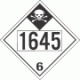 UN 1645 - Inhalation Hazard Class 6.1 Placards