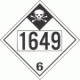 UN 1649 - Inhalation Hazard Class 6.1 Placards