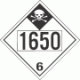 UN 1650 - Inhalation Hazard Class 6.1 Placards