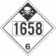 UN 1658 - Inhalation Hazard Class 6.1 Placards