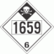 UN 1659 - Inhalation Hazard Class 6.1 Placards