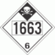 UN 1663 - Inhalation Hazard Class 6.1 Placards