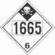 UN 1665 - Inhalation Hazard Class 6.1 Placards