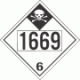 UN 1669 - Inhalation Hazard Class 6.1 Placards