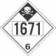 UN 1671 - Inhalation Hazard Class 6.1 Placards