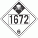 UN 1672 - Inhalation Hazard Class 6.1 Placards