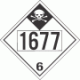 UN 1677 - Inhalation Hazard Class 6.1 Placards