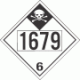 UN 1679 - Inhalation Hazard Class 6.1 Placards