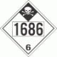 UN 1686 - Inhalation Hazard Class 6.1 Placards