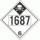 UN 1687 - Inhalation Hazard Class 6.1 Placards