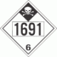 UN 1691 - Inhalation Hazard Class 6.1 Placards