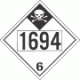 UN 1694 - Inhalation Hazard Class 6.1 Placards