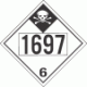 UN 1697 - Inhalation Hazard Class 6.1 Placards