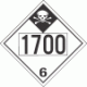 UN 1700 - Inhalation Hazard Class 6.1 Placards