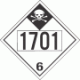 UN 1701 - Inhalation Hazard Class 6.1 Placards