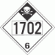 UN 1702 - Inhalation Hazard Class 6.1 Placards