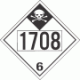 UN 1708 - Inhalation Hazard Class 6.1 Placards