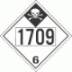 UN 1709 - Inhalation Hazard Class 6.1 Placards